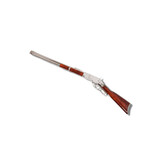 WINCHESTER RIFLE HAND-POLISHED NICKEL FINISH 100CM