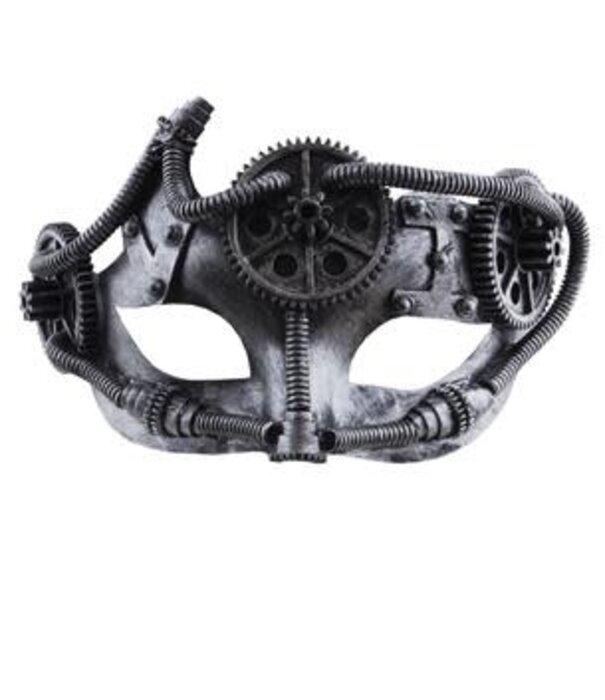 mask steampunk silver