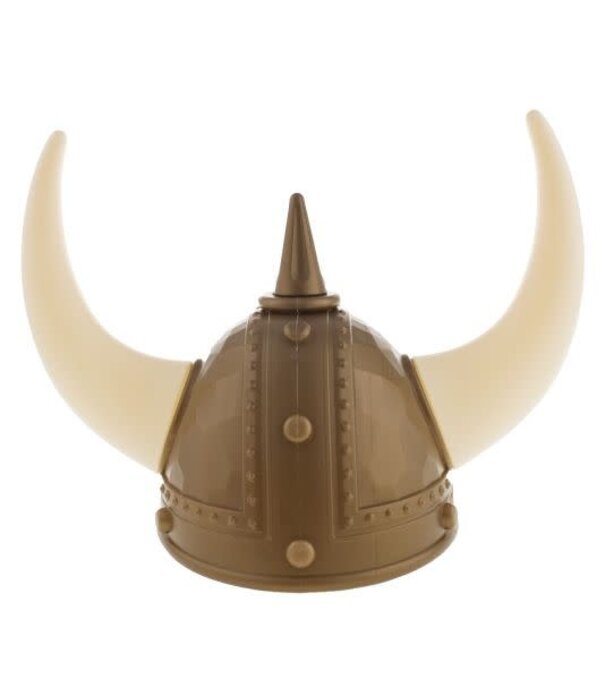 Funny Fashion Viking Helmet with Horns Gold