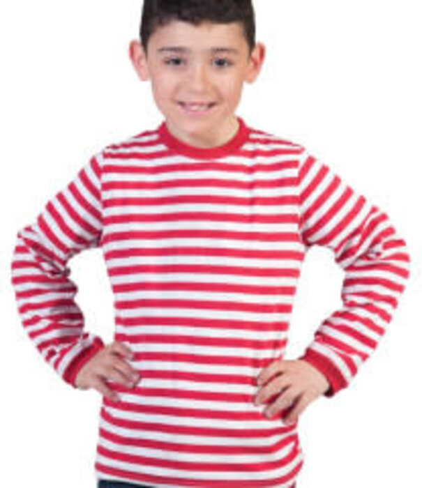 Dorus sweater red/white