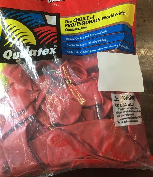 Qualatex ballons coeur 17 pouces (43,18 cm) rouge