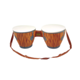 Inflatable bongo drums with strap (27cm x 25cm x 62cm)