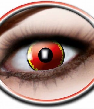 Lentilles Demon Red, 3 mois