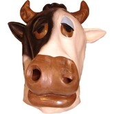 latex mask cow