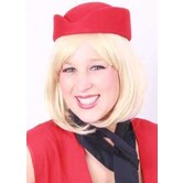 red hostess hat