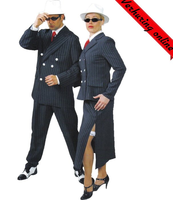 Maffia vrouw - vest & rok