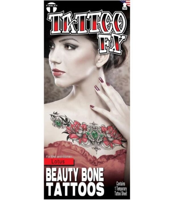 Tattoo Fix sleutelbeen Lotus