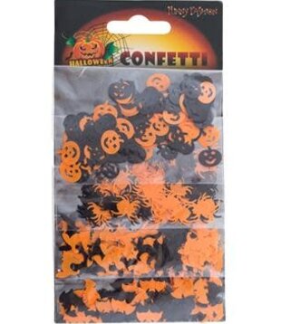 Halloween confetti table decoration