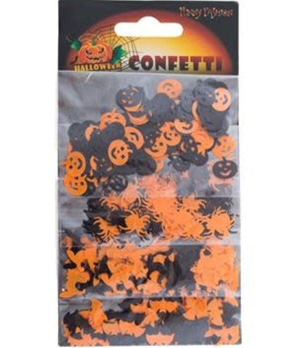 Décoration de table de confettis d'Halloween