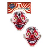 plastic mask clown moving eyes