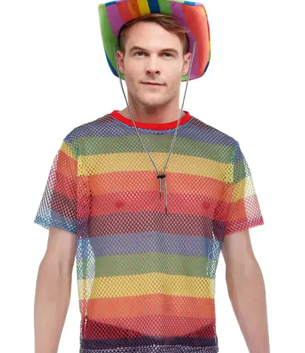 regenboogtop met gaten