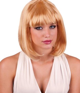 Pruik sexy Holly blond / carré blond