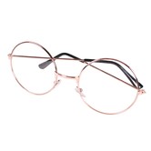 bril zilver montuur met glas Sint