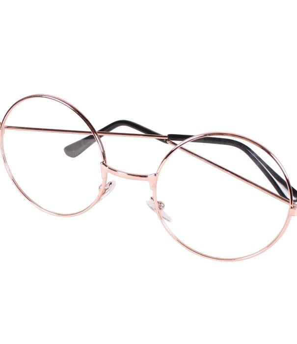 bril zilver montuur met glas Sint
