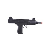 mitrailette plastiek zwart 37cm met geluid