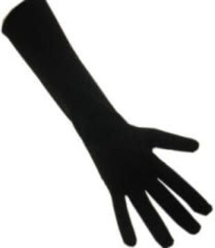 Gloves Black Long XXL
