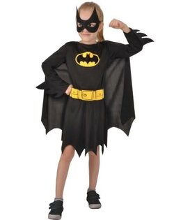 Batgirl (kleedje, cape, riem en masker)