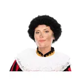 perruque noire de luxe du Père Noël