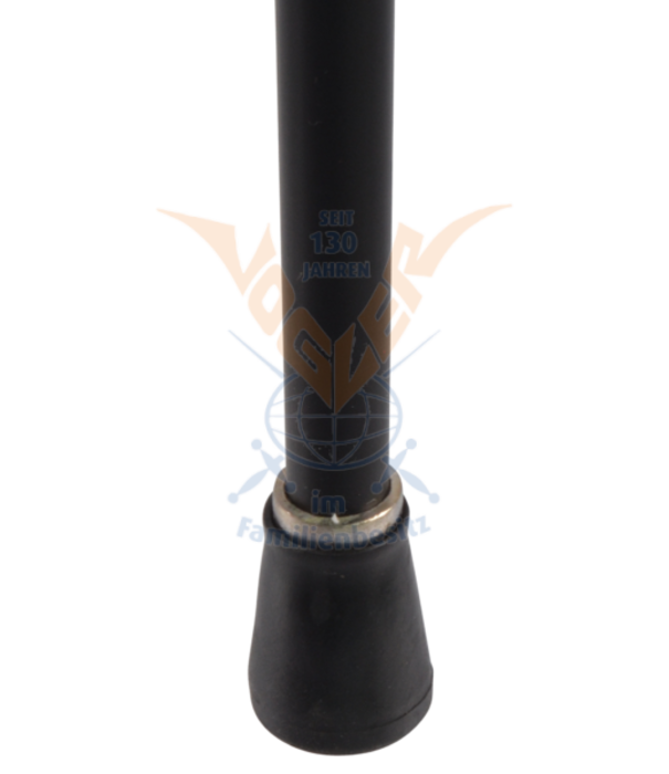 Metal walking stick with gold/yellow stone (93cm)