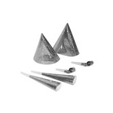 silver party set for 2 people