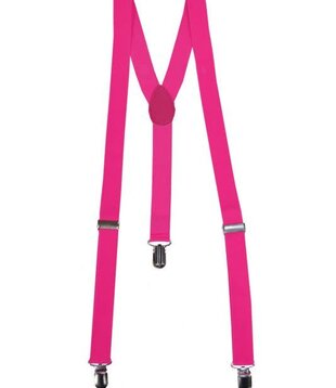 bretellen fluo roos