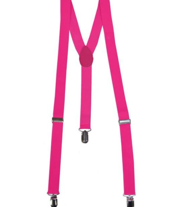 fluorescent pink suspenders