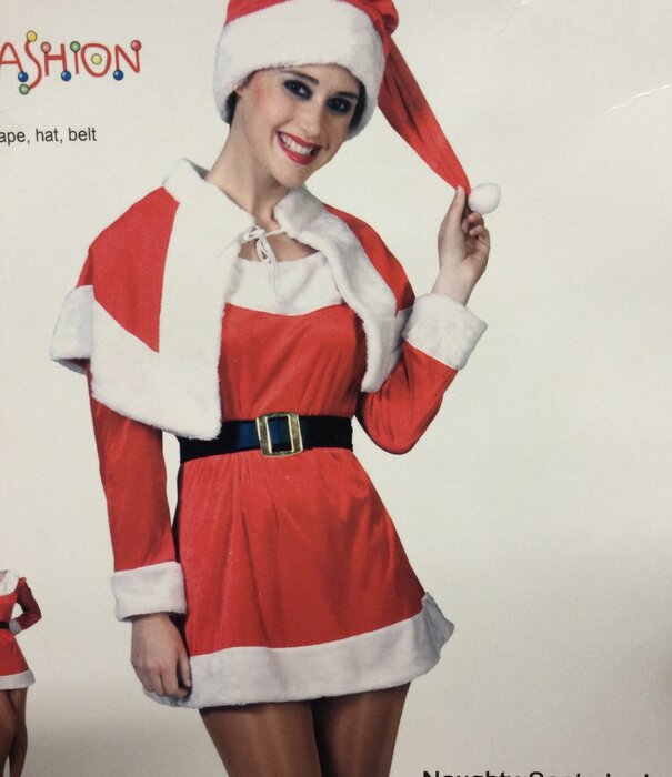 Funny Fashion Naughty Santa lady