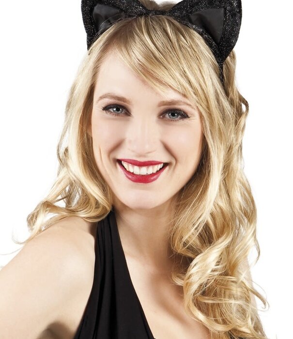 diadème oreilles de chat noir