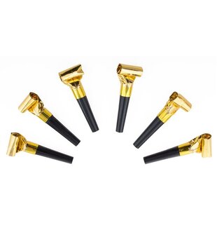 roltongen goud metallic 6 stuks