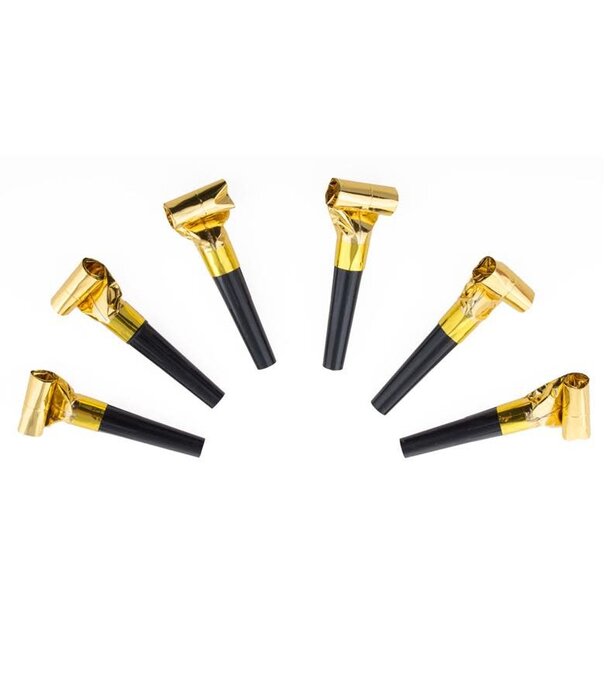 roltongen goud metallic 6 stuks
