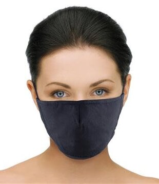 mouth mask fabric black