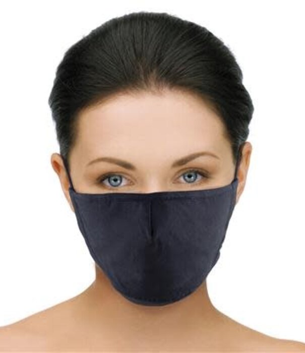 mouth mask fabric black