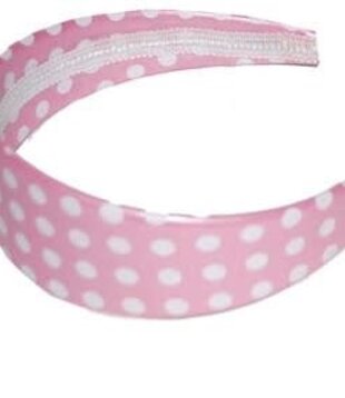 diadem polka dots rose with white balls