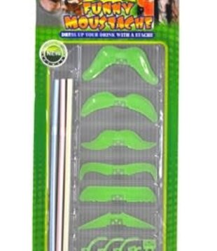 moustache sur paille