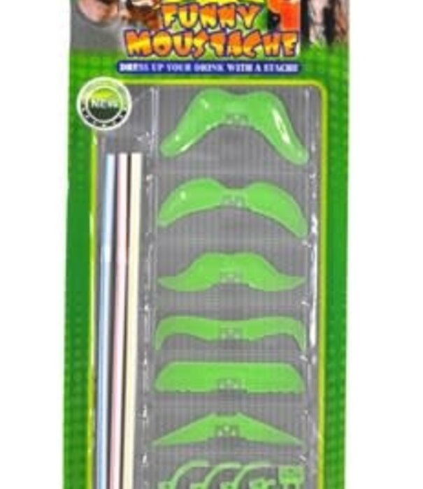 moustache sur paille