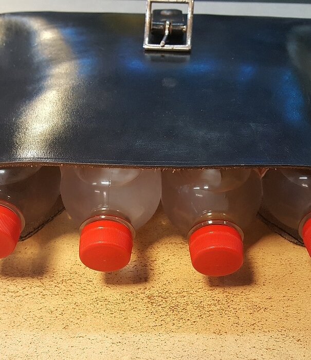 Sac Belleman en cuir noir de qualité luxe 30 cm x 7,5 cm x 25 cm