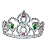 kroon prinses zilver met steentjes