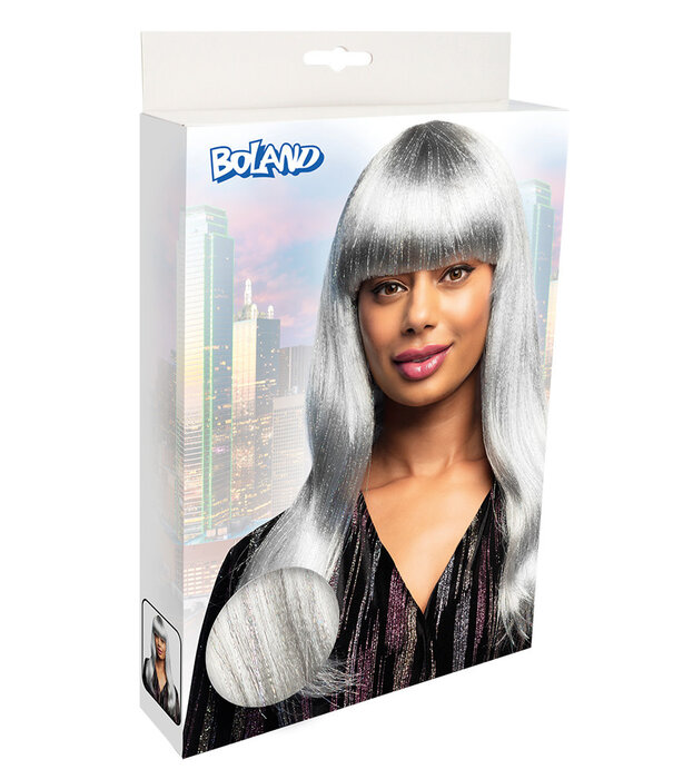 Wig Grace glitter white