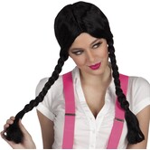 perruque Natascha noire longues tresses