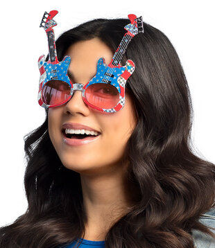Lunettes de fête Guitare USA