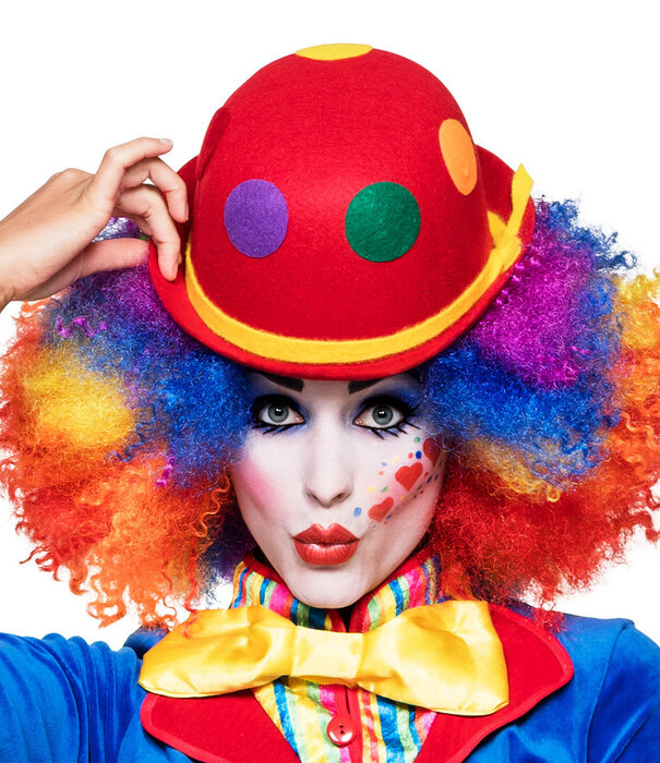 Set palette clown make-up water-based (4 palette, applicator and brush)