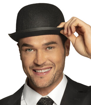 Felt bowler hat black