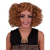 Perruque disco diva marron