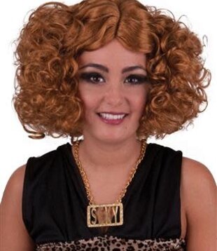Wig disco diva brown