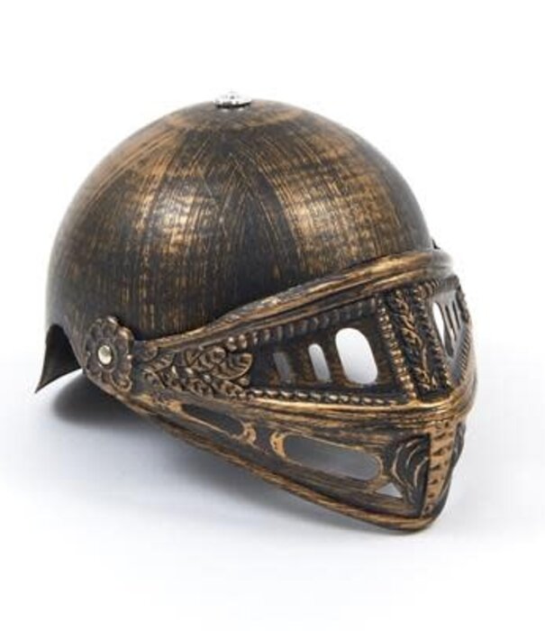 Casque chevalier pvc bronze enfant