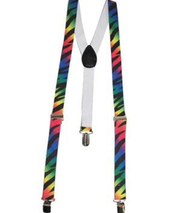 Bretellen zebra gekleurd