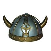 Viking helmet silver & gold