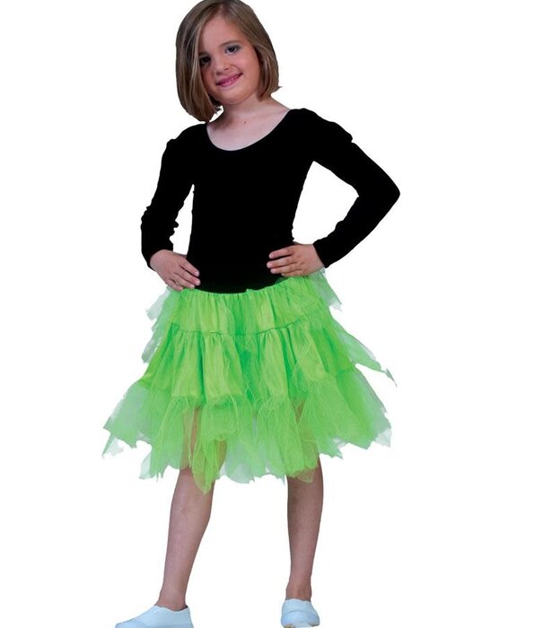 jupe fluorescente enfant verte (taille unique)