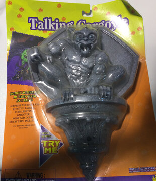 KOOPJE! GARGOYLE W/MOT.SENSOR ACTIV.FLASH.LIGHT EYE