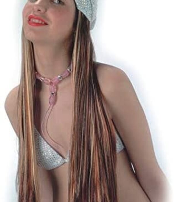 Huis Baeyens perruque disco queen avec casquette marron